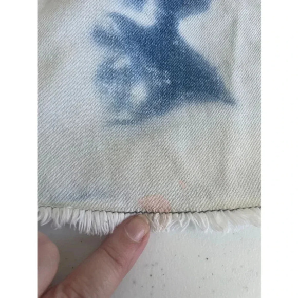 Women's BDG Urban Outfitters Bleached Denim Mini Skirt Raw Hem Size S GUC! 0207 - Picture 14 of 16